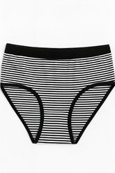 Imported Ladies soft Cotton Underwear with Panty Lining -Stripes